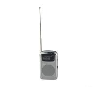 Pocket Sized AM FM Radio With Digital Tuning And Dual Band Support, Battery Driven For Use Where Mains Power Is Not Available(grey)