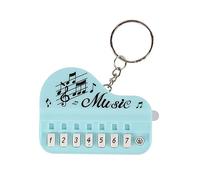 Pocket Sized Electronic Keyboard Keychain Small Music Toy With Multiple Sound Effect Excellent For Enthusiasts Present Simple Carry Piano Instrument With LED Light Up Pocket Sized Keyboard