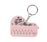 Pocket Sized Electronic Keyboard Keychain Small Music Toy With Multiple Sound Effect Excellent For Enthusiasts Present Simple Carry Piano Instrument With LED Light Up Pocket Sized Keyboard
