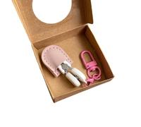 Pocket Sized Metal Scissors with Keychain Hook Tiny Sewing Sheath with Protective Cover for Travel Outdoor Activity Colorful Hook Buckle