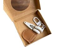 Pocket Sized Metal Scissors with Keychain Hook Tiny Sewing Sheath with Protective Cover for Travel Outdoor Activity Colorful Hook Buckle