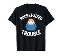 Pocket-Sized Trouble Cute Animal Humor T-Shirt