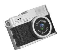 Pocket Sized Vintage Camera 38mm Compact Design 1080P Video Resolution Color Screen Simple 4 Button Operations Systems USB Rechargeable Camera