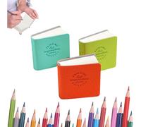 Pocket Sketchbook,Tiny Travel Watercolor Book,Portable Square Pure Color Small Watercolor Sketchbooks,Watercolour Sketchbooks,Leather Sketchbook,Suitable for Painting, Drawing(Dopamine Color Series)