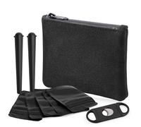 Pocket Smell Proof Bag & Doob Tubes - Smell Proof Container + 2 Joint Holders + 5 Smell Proof Mylar Baggies & More Accessories (6"x4")