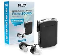 Pocket Sound Voice Enhancer Device with Duo Mic/Ear Plus Extra Headphone and Microphone Set, Personal Device by MEDca