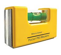 Pocket Spirit Level 2 1/2" (65MM), Tough Rectangular Aluminium Core Housing, V-Groove Magnetic Base & Side, 1 x 180° Vial, Accurate to ±1mm/m, 1 in Pack