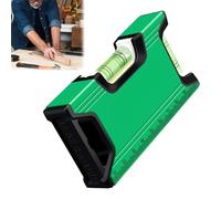 Pocket Spirit Level, Magnetic Spirit Level 105 mm, Mini Spirit Level with 2 Levels 90°/180° - Ideal for Camping, Tools, Motorhome & On the Go - Small Spirit Level for Precise Measurements