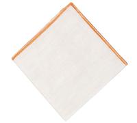 Pocket square men single piece all color linen (1, Tangerine Orange, 24 cm)