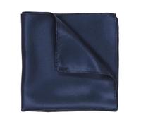 Pocket Squares for Men Navy Blue Silk Navy Blue Handkerchiefs Solid Color Soft Prefolded Suit Accessories 13.7x13.7 Inches Satin Pocket Square for Men Wedding, Prom, Business Events, Gift Packed