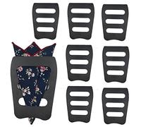 Pocket Squares Holder, Accessories for Men Square Scarf, Suits, Tuxedos,Vests and Dinner Jackets, 8 Pack, One size