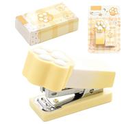 Pocket Stapler - Mini Stapler Small and Cat Claw Lightweight Practice for Kids, Students, Classrooms, Office Travel | Binding 2 to 15 Sheets, E Accessories