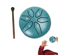 Pocket Steel Tongue Drum, Hand Drum - 3 Inch Stick Percussion Drum, Avoid Impulsive Sentiments Steel Tongue Drum For Advanced Musicians 6 Note