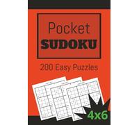 POCKET SUDOKU 200 EASY PUZZLES 4x6 in.: Travel sized for pocket, purse or bag. Great Gift for Logic Puzzle Lovers (POCKET SIZED SUDOKU)