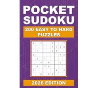 Pocket Sudoku: 200 Easy to Hard Puzzles | Portable Compact Puzzle Book for Travel (Pocket Sudoku Puzzle Books)