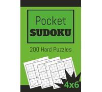 POCKET SUDOKU 200 HARD PUZZLES 4X6 in.: Travel sized for pocket, purse, or bag. Great Gift for Logic Puzzle Lovers (POCKET SIZED SUDOKU)