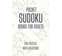 Pocket Sudoku Books for Adults: 200 Easy Puzzles in a Handy 4x6 Travel Size | Perfect for On-the-Go Brain Boosting