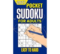 Pocket Sudoku for Adults Easy to Hard: 180 Travel-Size Puzzles for On-the-Go Fun | Train, Plane, and Commute Entertainment