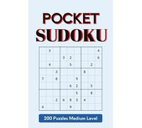Pocket Sudoku Puzzle Book: Compact Travel Size-Friendly Puzzle Book | 4x6 inches, 200 Medium Level Puzzles | Gift for Vacations, Holidays, Birthdays & More