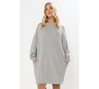 Pocket Sweatshirt Dress Yours Grey 16