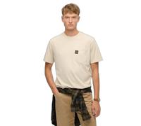 Superdry Contrast Stitch Pocket Short Sleeve T-shirt Beige S Men