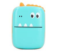Pocket Thermal Printer Portable Dinosaur-Shaped Connection Machine with Papers for Students and Kids