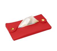 Pocket Tissue Holder - PU Leather Travel Pouch For Tissues | Portable Paper Towel Case & Storage Bag, Universal Tissue Box Holder DIY Car Interior Supplies For Home On-The-Go Campers