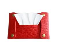 Pocket Tissue Holder - Reusable Soft Pouch, Travel-Friendly Leather Case | Compact Tissue Organizer with Slot for Paper Napkins, Face Towels and Small essen Storage in Purse Office or Car Use