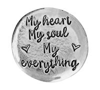 Pocket Tokens - Inspirational Hug Coin, Handmade Love Keepsakes | Commemorative Message Gift Pieces, Meaningful Motivation Charm Set, Thoughtful Metal Symbols For Anniversaries, Long Distance Support