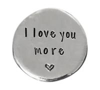 Pocket Tokens - Inspirational Keepsake, Pewter Handmade Sentiment Love Coin | Love Coin Keepsake, Inspirational Commemorative Tokeen, Presents Meaningful Pocket Hug Tokens for Him or Her