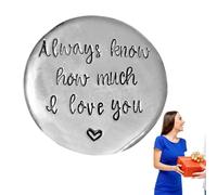 Pocket Tokens | Pewter Love Handmade Sentiment Coin | Love Coin Collection Commemorative Keepsake to Inspire and Make Him/Her Lucky
