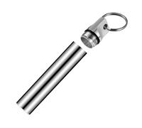 Pocket Toothpick Holder - 1.7x9.7cm/0.67x3.82 inches Aluminum Alloy Box, Refined Elegance Travel Small Toothpicks Container - Stylish Tooth Pick Bucket Dispenser Case for Restaurants, Offices