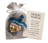 Pocket Travel Turtle Hug Gift, Mini Sea Turtle Pocket Hug Token Beach-Themed Keepsake with an Included Motivational Card, Symbol of Encouragement, Motivation and Positivity, Pocket Hug Gift (1pc)