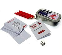 Pocket/Travel version of Brimtoy Beetle drive game - fun for all the family - each tin includes Beetle pad, dice, pencil and instructions -be the winner by completing the Beetle 1st.