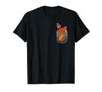 Pocket Turkey Pilgrim Funny Thanksgiving Day Fall Autumn Value Graphic T-Shirt, Men, Black, M