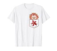 Pocket Turkey Pilgrim Funny Thanksgiving Day Fall Autumn Value Graphic T-Shirt, Men, White, S