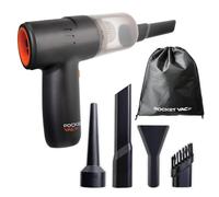 Pocket Vac 2-in-1 Cordless Handheld Vacuum and Blower - Rechargeable, Compact, Portable Mini Vacuum Cleaner for Car, Home, Kitchen, Pet Hair and Crumbs - with Reusable HEPA Filter - Great Gift Idea