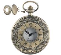 Pocket Watch and Chain - Alloy | Pocket Watch Chain | Vintage Styling | Classic Retro Timepiece with Chains for Formal Wear Collecting Gifting and Everyday Elegant Style Delicate Workmanship