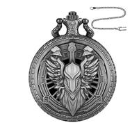 Pocket Watch Case Dice Set - Engraved Sturdy Metal Alloy Holder Seven Dice Storage, Elevate Role Play Atmosphere Encourage Story Action, Suitable Family Table Games Home Travel Use | Set For