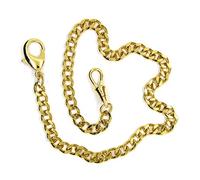 Pocket Watch Chain Albert Chain Gold Pocket Chain for Men Lobster Clasp Swivel Clasp FC04A