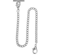 Pocket Watch Chain Bracelet 14.7" (37.5 cm), Vintage Metal Alloy Pocket Watch Chain for Men/Ladies-Gold, CH1-sliver, Classic