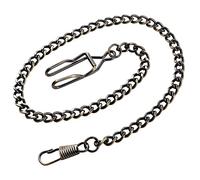 Pocket Watch Chain Bracelet 14.7" (37.5 cm), Vintage Metal Alloy Pocket Watch Chain for Men/Ladies-Gold, CH1wc-brown, Antique