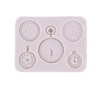 Pocket Watch Clock Silicone Mold Fondant Mould Cake Supplies Professional Pastry Baking Tools Handmade Soap Mold Soap Molds Silicone Shapes 3D