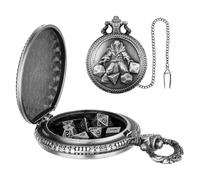Pocket Watch Dice Set 7X Multi-Sided Metal | Role Playing Game Dice Role Playing Board Game Accessories for Adults