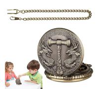 Pocket Watch Dice Set - Compact Table Dice Box, Retro Player Stand | Notebook Dice Set with Hinged Cover, Fantasy Inspired Accessory, Cont