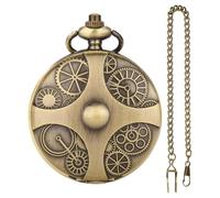 Pocket Watch Dice Set, Hollow Steampunk Pocket Watch Case, Steampunk Dice Necklace, Polyhedral Dice with Bronze Metal, Dungeon and Dragon Role Play Board Game Accessories for Parties