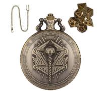 Pocket Watch Dice Small Dice Set, Polyhedral Dice Toy Portable Dice Set, Steampunk Board Game, 7 Pieces, Metal Dice, Tiny Dice, Table Top Accessories