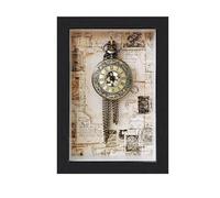 Pocket Watch Display Case,Wood Pocket Watch Box,Wall Cabinet Shadow Box,Keychain Display Case,Pocket Watch Display Storage Travel Case Organizer,Suitable for Pocket Watches,Keychains,Medals,1 Pack.