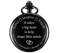 Pocket Watch Engraved Gifts with Gift Box, Christmas Birthday Fathers Day Gift (for Teacher)