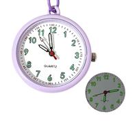 Pocket Watch for Women - 3x6.5cm Luminous Mini Cartoon Keychain Watch Portable Bag Charm Clock, Cute Fashion Pendant Timepiece with Glow Display Lightweight Decorative Accessory